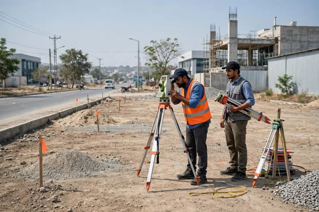 Land survey for petrol pump site requirements in Pakistan